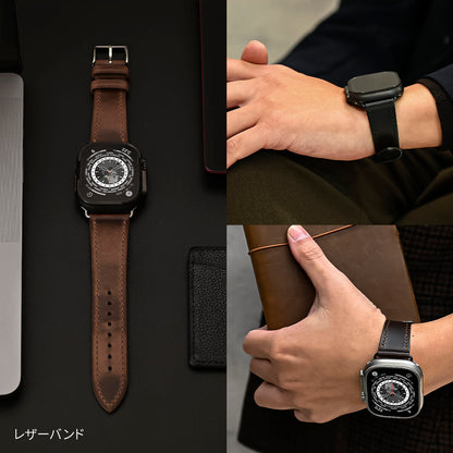 エイジングが楽しめるApple Watchバンド｜ホーウィン社クロムエクセルレザー Horween Chromexcel Leather Band