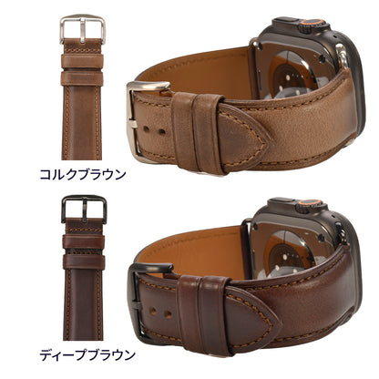 エイジングが楽しめるApple Watchバンド｜ホーウィン社クロムエクセルレザー Horween Chromexcel Leather Band